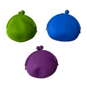 Small Cute Silicone <b>Mini</b> Coin Purse for Girls Oem Odm Service Factory Price Wallet Key Chain Storage Bag <b>Pouch</b> - Product Image 4