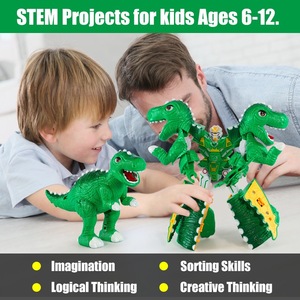 Hướng dẫn sử dụng khủng long nóng vui vẻ biến hình nhiều màu tùy chọn cho trẻ học - Product Image 6