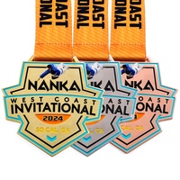 Sur mesure 3D Europe Marathon Médaille Trophées Sports Race Awards Médailles pour Football Boxe Run-Métal Plaqué avec Logo Thème