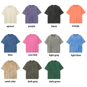 Mens Oversize 250gsm Heavyweight <b>Tshirt</b> Streetwear Blank Custom Screen Print Embroidery T-Shirts Blank T shirt - Product Image 3