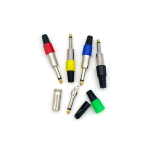 Connecteurs d'extension audio 6,35 mm <span class=keywords><strong>TS</strong></span> TRS à équilibrage de signal 1/4 pouce, fiches 6,3 mm pour amplificateur de puissance, mélangeur, cinéma maison - Product Image 3