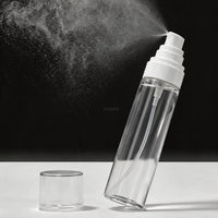 KINPACK Flacon pulvérisateur cosmétique en plastique PET 50ml 80ml 100ml avec bouchon à large ouverture et pompe pour sérum et lotion de soin de la peau