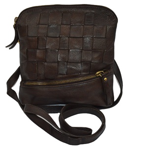 Bolso cruzado de cuero con patrón de rayas de diseñador para mujer, gran oferta, bolso de mano con cremallera para mujer, para Bodas de Año Nuevo - Product Image 1