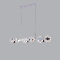 Lustre suspendu moderne en cristal à hauteur réglable, luminaire décoratif pour villa, salle à manger, îlot de cuisine, table de bar