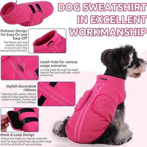 Hoodie chaud en peluche pour chien, manteau en polaire épais pour chiens de taille moyenne à grande, rétrieur, <span class=keywords><strong>labrador</strong></span>, vêtements d'extérieur pour temps froid - Product Image 3
