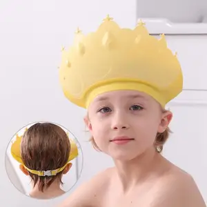 Gorro <span class=keywords><strong>de</strong></span> <span class=keywords><strong>baño</strong></span> ecológico ajustable para bebé, gorro <span class=keywords><strong>de</strong></span> protección para el lavado del cabello para niños, gorro <span class=keywords><strong>de</strong></span> <span class=keywords><strong>baño</strong></span> infantil ajustable impermeable - Product Image 1