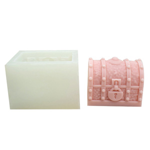 Molde <span class=keywords><strong>de</strong></span> Silicona Estilo Caja del <span class=keywords><strong>Tesoro</strong></span>, Molde Hecho a Mano para Resina, Decoraciones <span class=keywords><strong>de</strong></span> Yeso y Pegamento DIY - Product Image 1