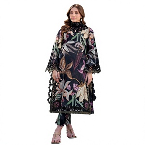 Élégant Salwar Kameez rose en rayonne avec broderie, longueur ras du sol, robe de mariage indienne traditionnelle, coupe classique pour femme - Product Image 2