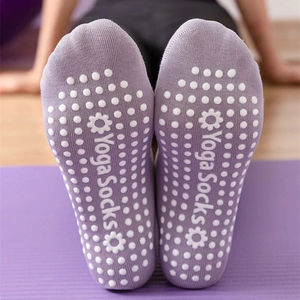 Calcetines de Yoga para Mujer, Antideslizantes, de Algodón, para Pilates, Ballet, Danza, Deportes, Yoga, Fitness, Calcetines de Tobillo - Product Image 1