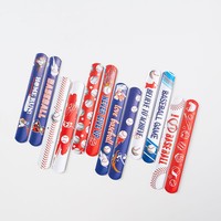 Nouveau bracelet en PVC en forme de bâton de baseball pour le marché international, idéal pour les décorations de fête