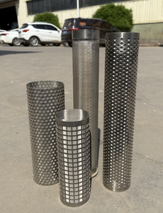 Filtre à mailles métalliques perforées en acier inoxydable 304 Cylindre filtre rond Tube perforé - Product Image 5