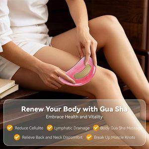 Herramienta de Gua Sha de Resina Natural para Masaje Anticelulítico, Drenaje Linfático, Rostro, Espalda, Piernas, Tabla de Guasha para Moldear el Cuerpo Femenino - Product Image 3