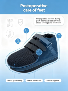 <span class=keywords><strong>Scarpe</strong></span> Post-Operatorie Universali OEM con Punta Rotonda Extra Larga, Traspiranti in Rete con Chiusura a Strappo, per Recupero Post-Chirurgico del Piede - Product Image 4