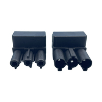 Connecteur de borne à brancher PS2A-3 noir 3 broches mâle/femelle pour luminaire, bloc de bornes en polyamide 66, 250 V, facile à utiliser