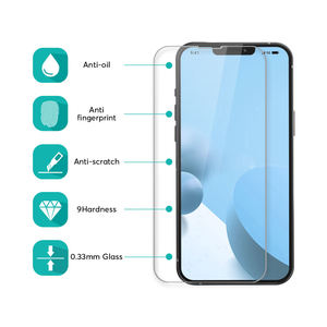 กระจกนิรภัยกันรอยขีดข่วนสำหรับ iPhone ฟิล์มกันรอยหน้าจอสำหรับ iPhone 13 14 15 Pro Max ฟิล์มกระจกนิรภัย - Product Image 2