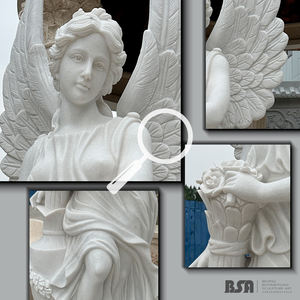 Vida tamanho mármore anjos escultura estátua anjo jardim estátuas anjo para jardim - Product Image 2