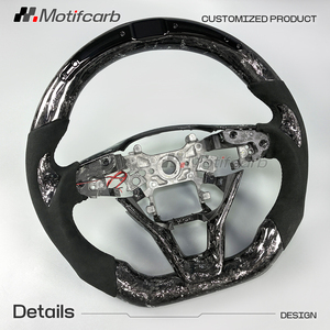 Volante personalizado de fibra de carbono plateada con actualización interior LED para Honda Accord Odyssey de 10ª generación 2018-2024 - Product Image 3