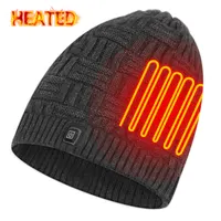 Fsda-chapeau chauffant électrique pour le sport en plein air, bonnet de sécurité et confort, résistant au froid, pour l'hiver, idéal pour le Ski, puissance 3.7V DC