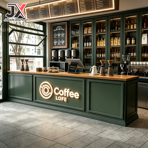 Diseño Personalizado de Muebles Modernos para Cafetería, Barra de Café, Venta Especial, Diseño Completo para Tienda, OEM, ODM, Mobiliario Interior para Tienda de Bebidas - Product Image 1