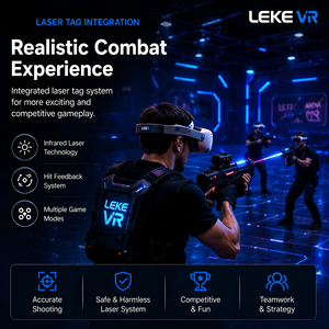 Simulador <span class=keywords><strong>de</strong></span> <span class=keywords><strong>Realidad</strong></span> Virtual LEKE VR Franchise 9D, Juego <span class=keywords><strong>de</strong></span> Disparos <span class=keywords><strong>de</strong></span> Zombis para 4-20 Jugadores, Arena <span class=keywords><strong>de</strong></span> Juego Multijugador con Movimiento Libre - Product Image 3