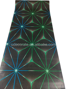 UDWK วอลเปเปอร์พีวีซีทรงเรขาคณิต, อุปกรณ์ตกแต่งผนังหรูหราทันสมัยมีกาวในตัวและกันน้ำสำหรับห้องนั่งเล่นและบาร์ - Product Image 5