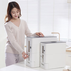 2025 roman en plastique riz Steward 6/12KG hermétique Anti-fongique sans BPA Auto-distribution <span class=keywords><strong>cuisine</strong></span> Grain Keeper - Product Image 4