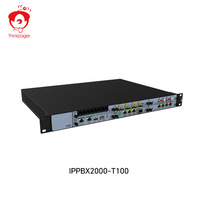 Conmutador de Red Controlado por Programa, Gateway de Voz, Conversor de Protocolo, IP PBX Modelo IPPBX2000-T100 China