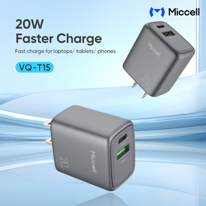 <span class=keywords><strong>Cargador</strong></span> USB-C Miccell de 20W, <span class=keywords><strong>Cargador</strong></span> de Teléfono de Doble Puerto con Carga Rápida PD, Adaptador de Pared para Teléfonos Inteligentes y Tabletas - Product Image 6