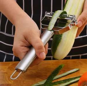 Éplucheur <span class=keywords><strong>et</strong></span> trancheur <span class=keywords><strong>de</strong></span> pommes <span class=keywords><strong>de</strong></span> terre multifonctionnel en acier inoxydable durable, essentiel pour la cuisine, pour légumes <span class=keywords><strong>et</strong></span> fruits - Product Image 4