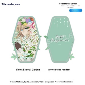 Commercio all'ingrosso viola <span class=keywords><strong>Evergarden</strong></span> Anime supporto acrilico e portachiavi ufficialmente concesso in licenza per la decorazione della scrivania fonte di animazione del Giappone - Product Image 3