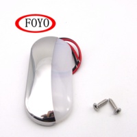 FOYO Marque En Acier Inoxydable Blanc Froid 5500-6300k Lumières de Courtoisie et marine Lumière De Licence pour le Camion SUV Remorque van RV