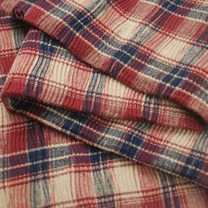 Softshell Jacket Swatches Check Yarn Dyed Bonded Crinkled Cotton Flannel Fabric for Winter <strong>Shirting</strong> - Product Image 1
