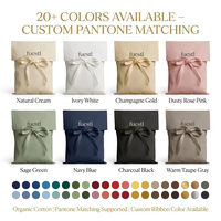 Kantong Kain Kanvas Berlogo Custom dengan Tutup Lipat untuk Pakaian, Kuas Kosmetik, Dompet, Tas, Kantong Debu, Tas Hadiah Katun Twill