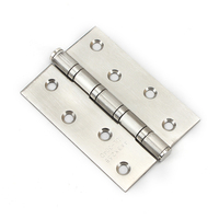 Charnière de porte à roulement à billes en acier inoxydable robuste de 4 pouces, personnalisée, avec angle d'ouverture de 180 degrés, blanche, installation facile