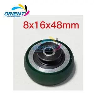 Good Quality 10*48*20mm Paper Pressure Roller Rubber Wheel Paper Pressing Wheel For KBA Offset Machine Spare Part