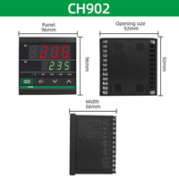 Thermostat PID CH102 CH402 CH702 CH902 Régulateur de température Régulateur Double Sortie Entrée Universelle Relais SSR 110VAC 220VAC
