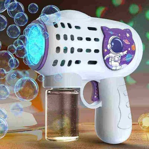 Pistolet à bulles Astronaute entièrement automatique populaire avec projection lumineuse pour enfants - Product Image 4
