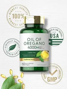 Private Label OEM ODM origano capsule di olio softgel antiossidante perdita di peso origano gocce di olio