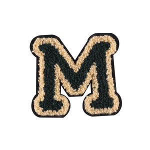 Insignia de letras en inglés personalizada, bordado a mano, chenilla, pegatina de tela, gran oferta - Product Image 5