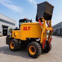 Truk Mixer Beton Profesional Tipe Pan dengan Sistem Penggerak 4 Roda dan Pengisian Otomatis