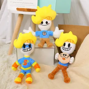 DL1507 wholesale Cute Super Bryson Plush Toys Funny Cute Super Bryson Plush Doll Yellow haired boy Plush dolls