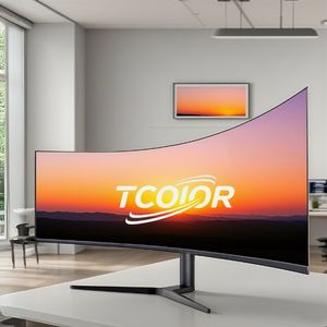 شاشة جديدة 34 بوصة شاشة كمبيوتر لعبة Esports بلا حدود 4k شاشات ألعاب عالية الوضوح منحنية عريضة جدا hz IPS 1Ms - Product Image 1