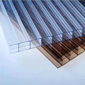Panneaux de toiture à prix avantageux, installation facile, <span class=keywords><strong>polycarbonate</strong></span> transparent, feuilles creuses à quatre parois - Product Image 3