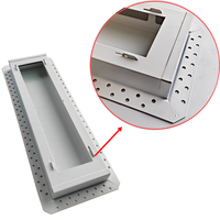 Grille d'aération plate encastrée en métal pour cloisons sèches, pour le refroidissement des centres de données