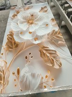 Panneau PVC UV effet marbre design moderne, rigide, étanche, ignifuge et résistant à l'humidité pour la décoration murale de chambre – Ventes flash