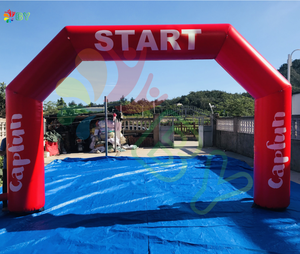 Arche gonflable bon marché d'usine <span class=keywords><strong>porte</strong></span> promotionnelle publicité arche de ballon lumineuse gonflable avec pied - Product Image 4