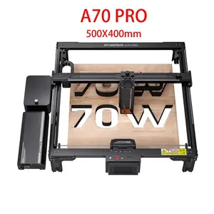 ATOMSTACK A70 Pro X70 PRO 360W 35W/70W שני מצבים מכונת חריטת לייזר F60 ערכת סיוע אוויר 400x500 מ""מ מדפסות לייזר שטח גדול יותר