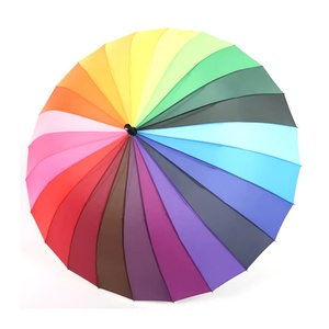 Custom Logo 23-25 Inch Compact Lightweight Travel Straight Umbrella Personalized Business Golf Outdoor Logo Umbrellas - Product Image 1