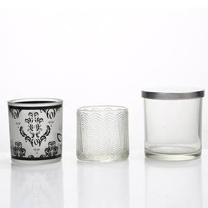Wholesale candle jars with box and lid glass candle jar 8oz candle jar with lids