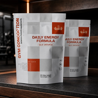 Sachets souples personnalisés à haute barrière, finition mate douce au toucher, avec vernis UV localisé, pour emballage alimentaire et compléments alimentaires